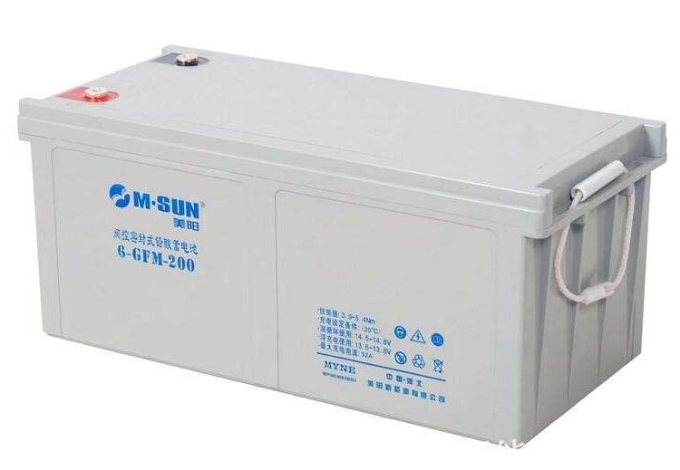 M.SUN美阳蓄电池6-GFM-24  免维护储能电源 铅酸蓄电池12V24AH