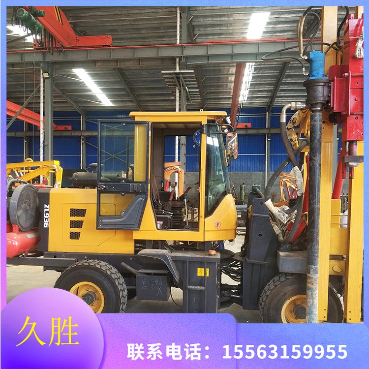 铲车底盘护栏打桩机  高速公路护栏打桩机  压桩机   提桩机