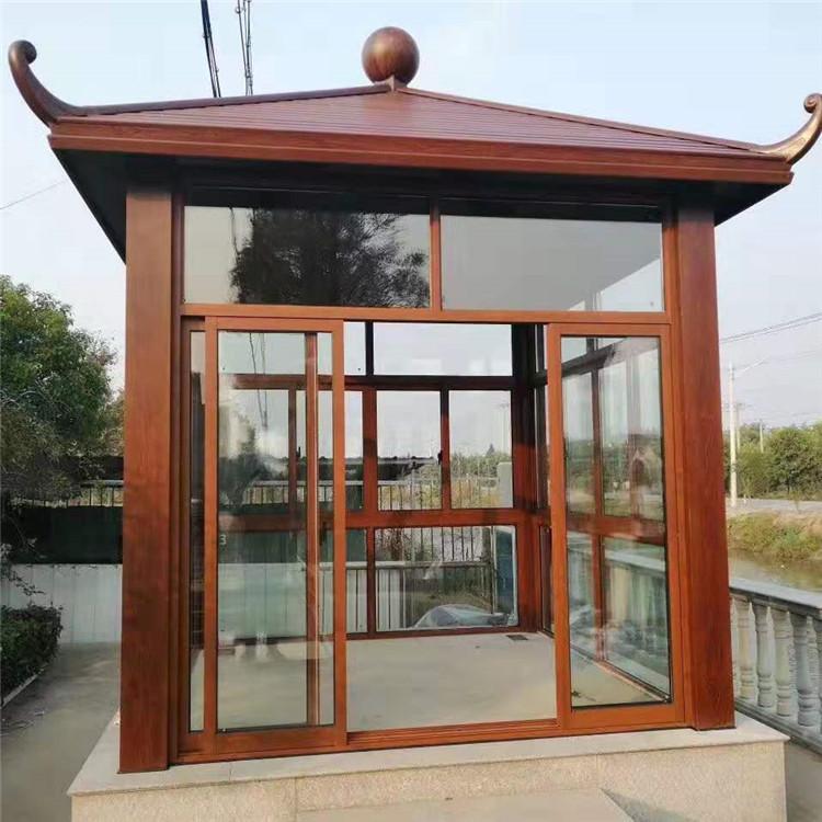 张家口铝制凉亭  铝合金凉亭   庭院凉亭批发 质量可靠