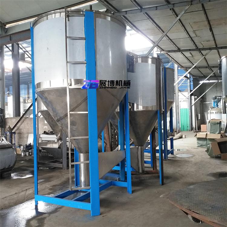 1吨pe料不锈钢搅拌机新旧料混料机烘干型塑料颗粒片材混合机