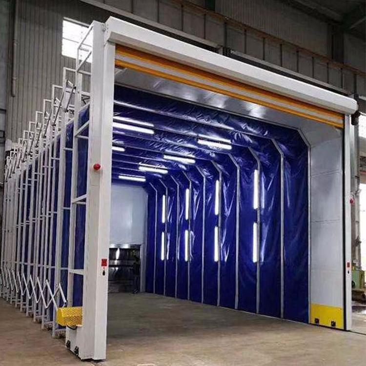 移动式伸缩房 家具 喷漆汽车 喷烤漆环保型伸缩房 电动折叠轨道式伸缩房