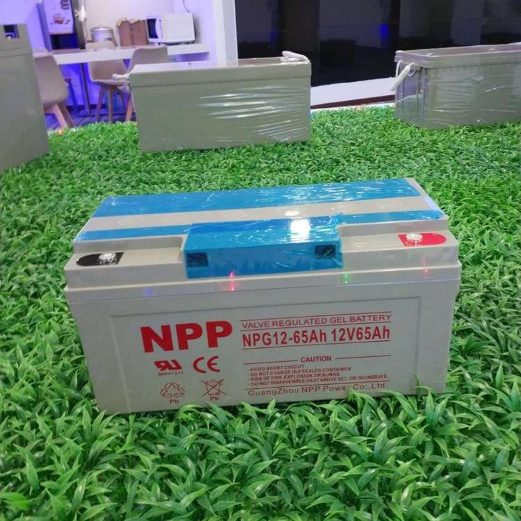 NPP蓄电池12V65AH NPG65-12 NPP耐普蓄电池 免维护储能胶体蓄电池 太阳能蓄电池厂家