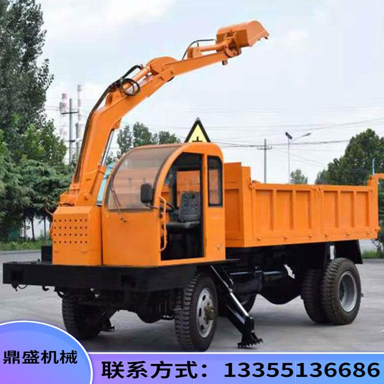 多功能四不像随车挖 全液压龙门吊棺材下葬车 四驱挖土挖沙随车挖