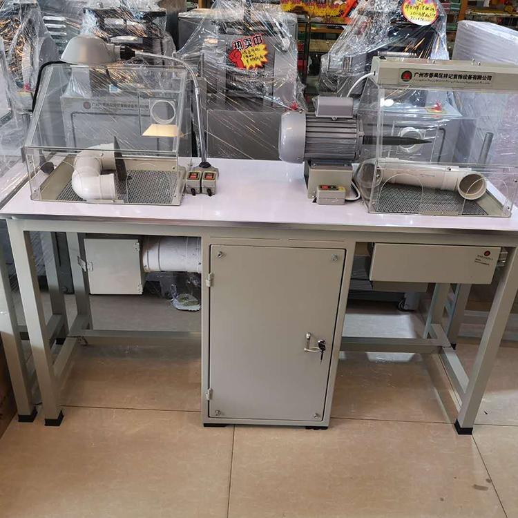 首饰器材双位自带吸尘打磨机飞碟机抛光机 么 打机两位打磨飞碟机器
