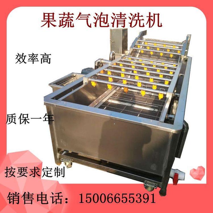 可以清洗蔬菜的机器气泡清洗机 蓝莓清洗风干机 辣椒清洗设备