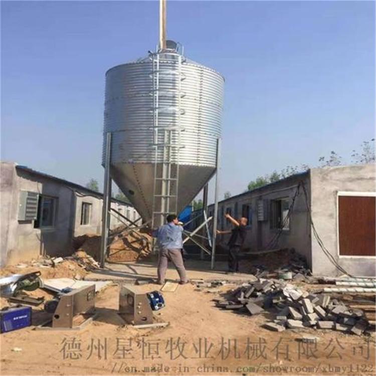 镀铝锌料塔 畜牧养殖大棚必备料塔