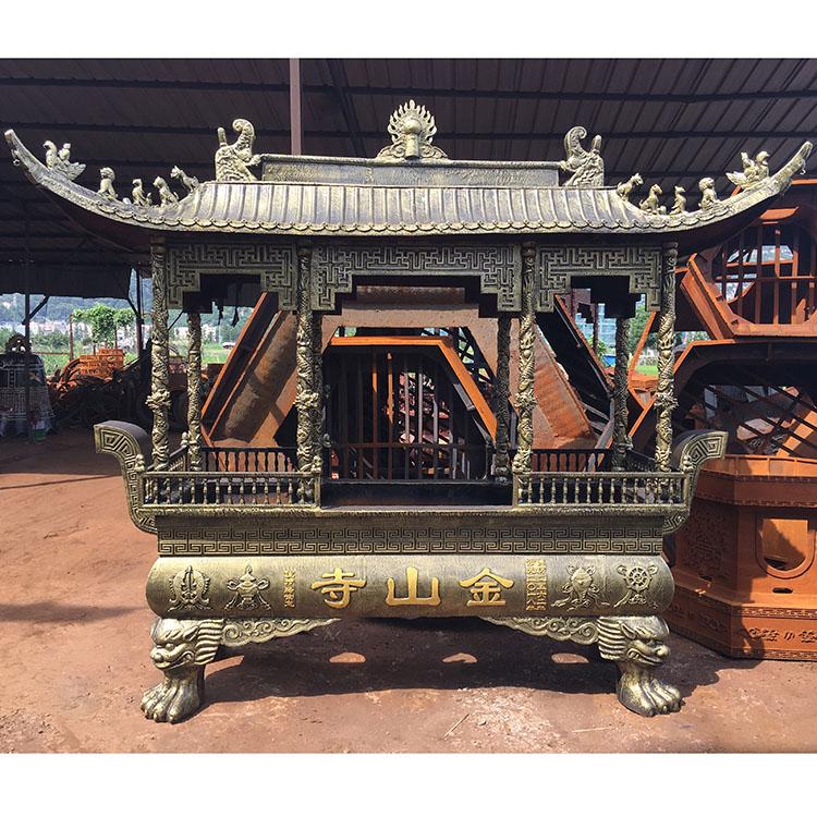 华光供应生铁铸造香炉 公墓大香炉 长方形仿古香炉