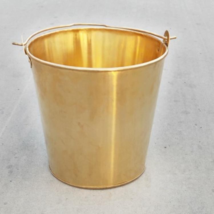 锃盛铜油桶-锥形铜桶5-25升-家用铜水桶可定制加工