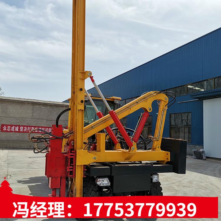 防撞装载式防汛护栏打桩机 公路立柱打桩机新款护栏打桩机 久胜机械