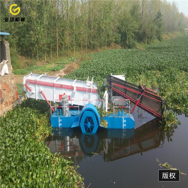 小型半自动水葫芦打捞船   小型割草船