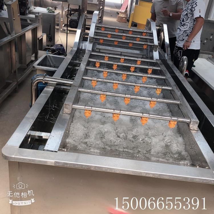 净菜脱盐清洗加工设备 青菜果蔬清洗机 大型蔬菜水果清洗机