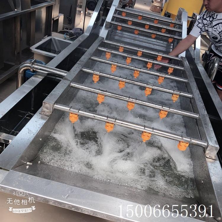 诸城红枣气泡清洗机价格 可以清洗蔬菜的机器 辣椒茄子清洗设备
