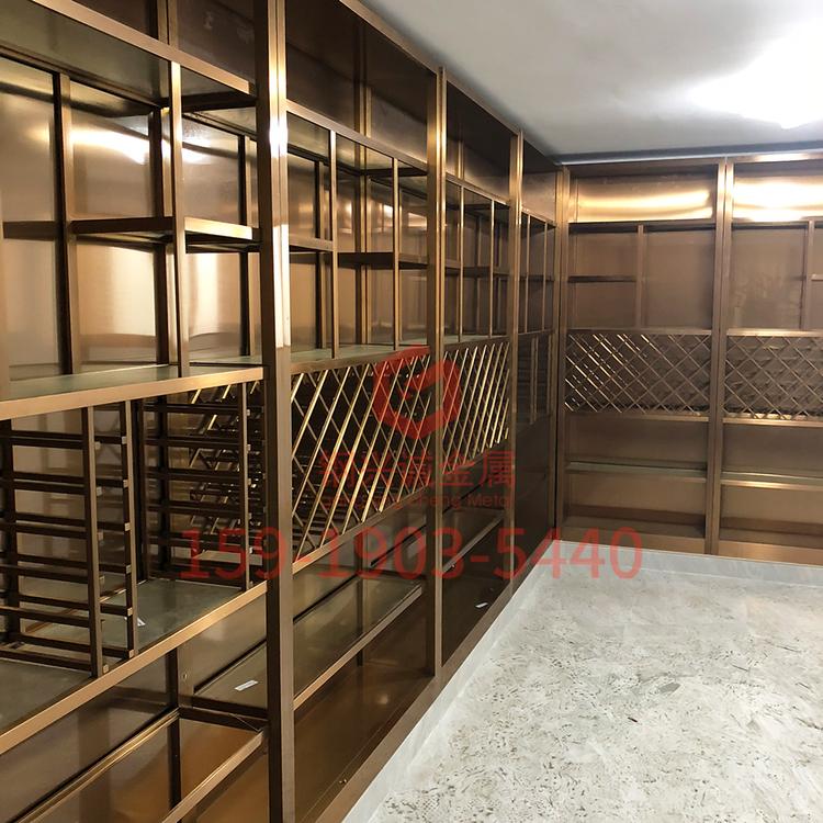 304不锈钢展示架 酒架烟酒展示柜置物收纳展架样品柜可定制