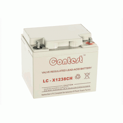 Contest康迪斯蓄电池LC-X1238CH 12V38AH 阀控式铅酸蓄电池价格