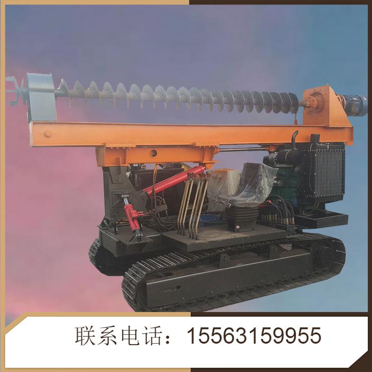履带光伏打桩机 长螺旋钻孔机 光伏螺旋地桩打桩机 久胜机械