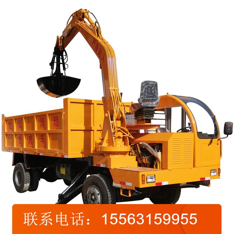 升级款四不像随车挖 多功能挖掘运一体机 四驱自卸式挖掘机