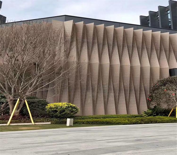 艺术乱孔铝单板铺面门头装潢  广告牌装饰造型雕刻铝单板