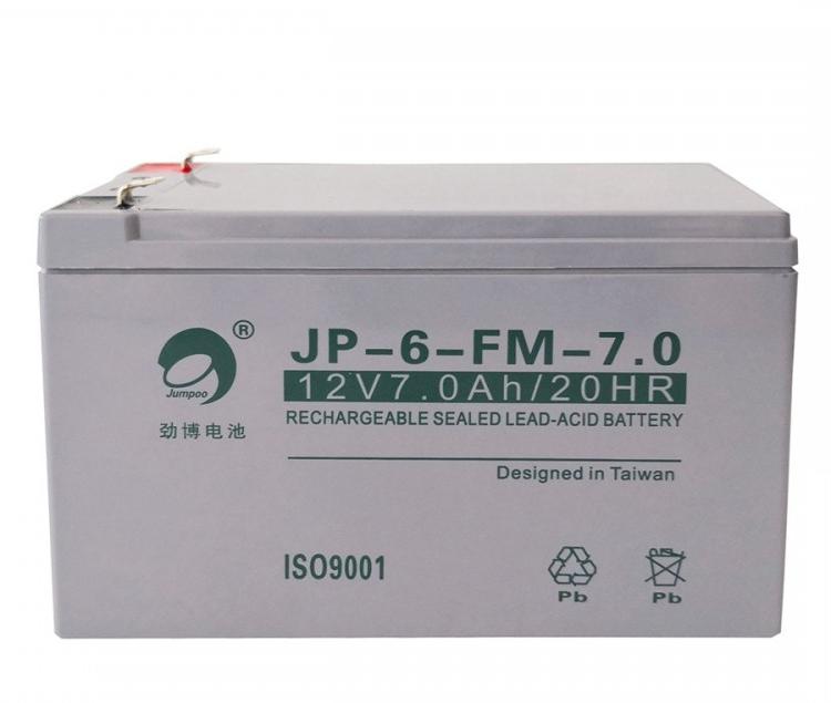 Jumpoo蓄电池JP-6-GFM-5-12  劲博蓄电池12V5AH 储能免维护UPS电源
