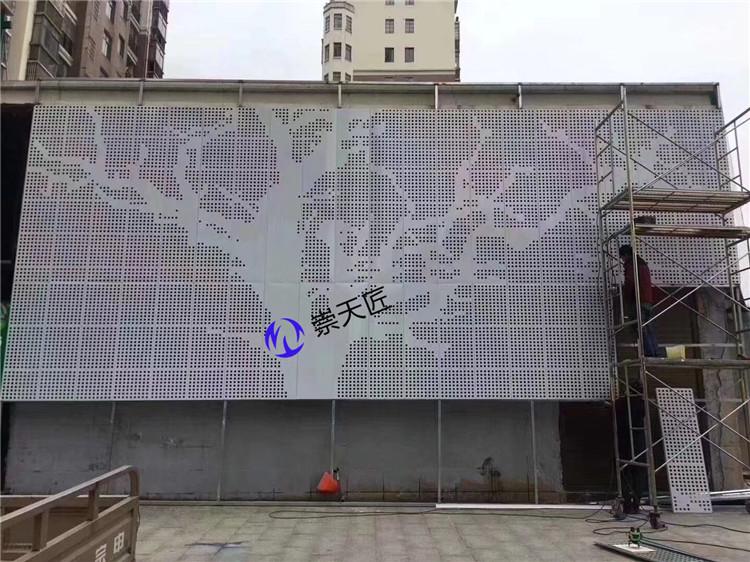 加油站装潢防火铝单板  耐腐蚀弧形铝单板  造型铝板来图定制