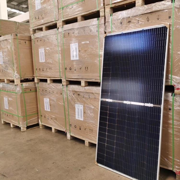 隆基单晶双玻双面发电光伏组件板批发 隆基400W透光（有框）光伏太阳能组件板热销中