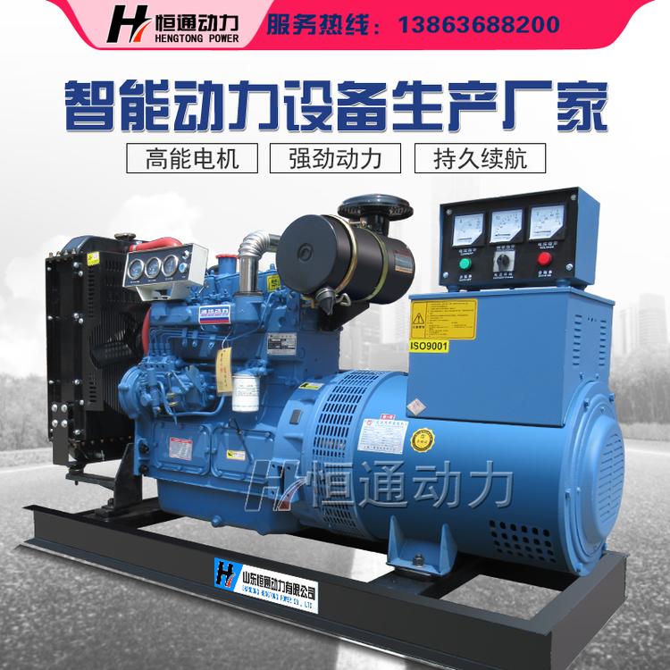 50千瓦柴油发电机组三项发电380V铜线圈无刷电启动养殖转配工厂直销