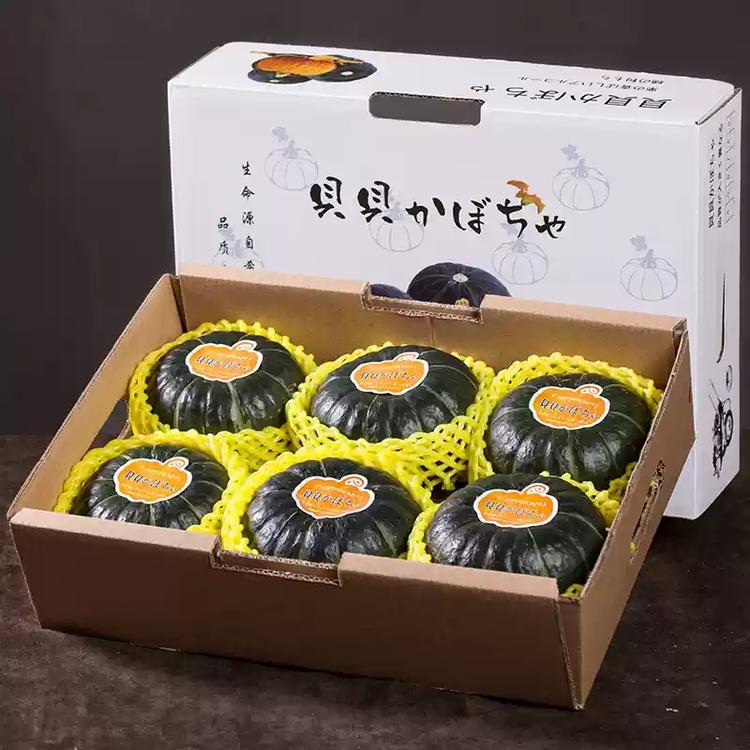 贝贝南瓜礼盒 板栗味小南瓜栗面日本进口新鲜6个精品礼盒装
