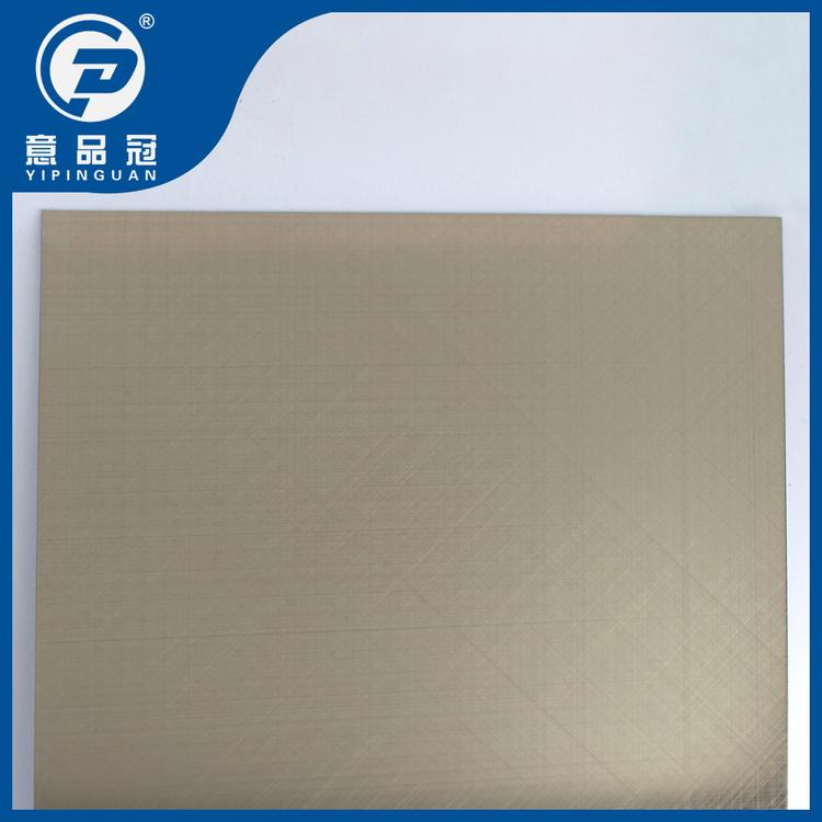 真空镀色皓金青古铜交叉叠纹板 不锈钢仿古铜板材 加工定制