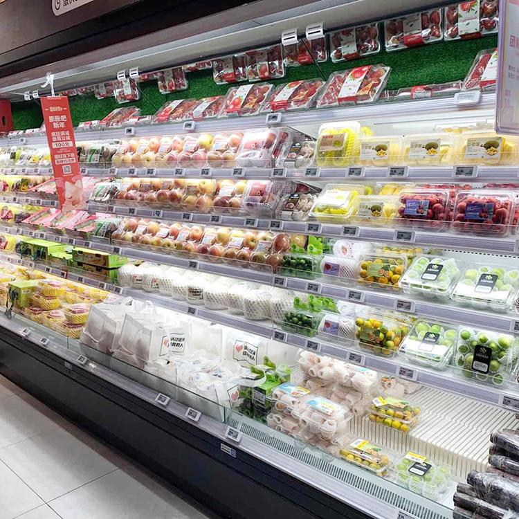商用风幕柜超市果蔬保鲜风幕柜立式冷藏保鲜展示柜豪华风幕柜
