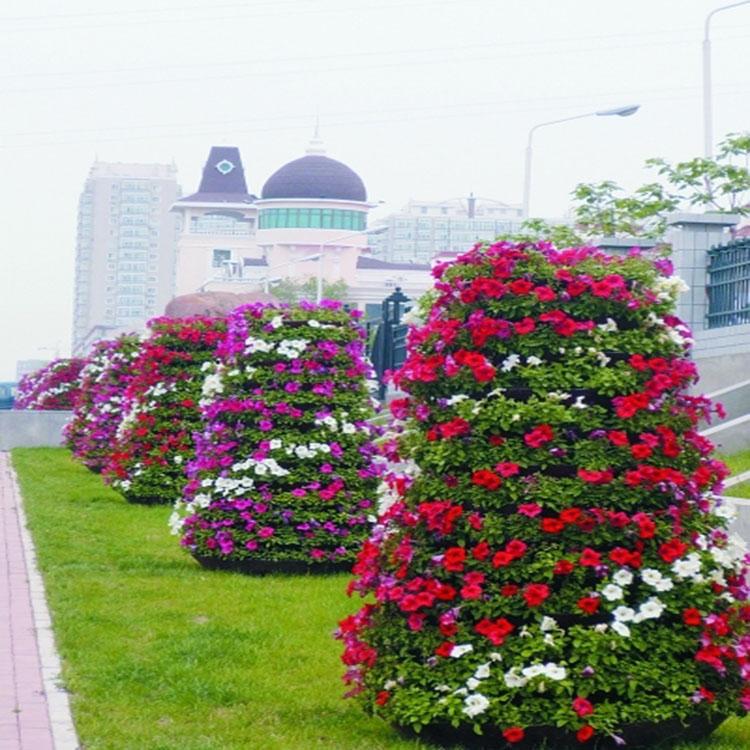 立体花塔 商场外美化景观花塔花球 花塔厂家直销 盛诺园艺