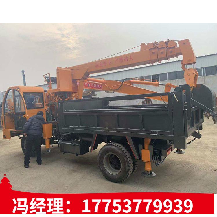 久胜机械JS3105 挖吊一体运输车 多用途挖吊一体机 四不像吊挖一体下葬车