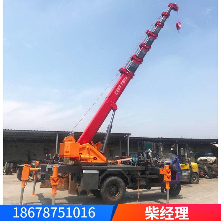 工程建筑三轮背树吊  三轮自备吊 园林移树三轮起重机 久胜机械