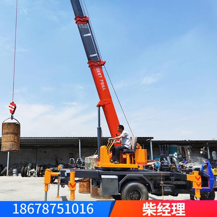 久胜机械JS-1233 五征三轮吊车苗圃专用随车吊 三马子起重机小型三轮车吊车
