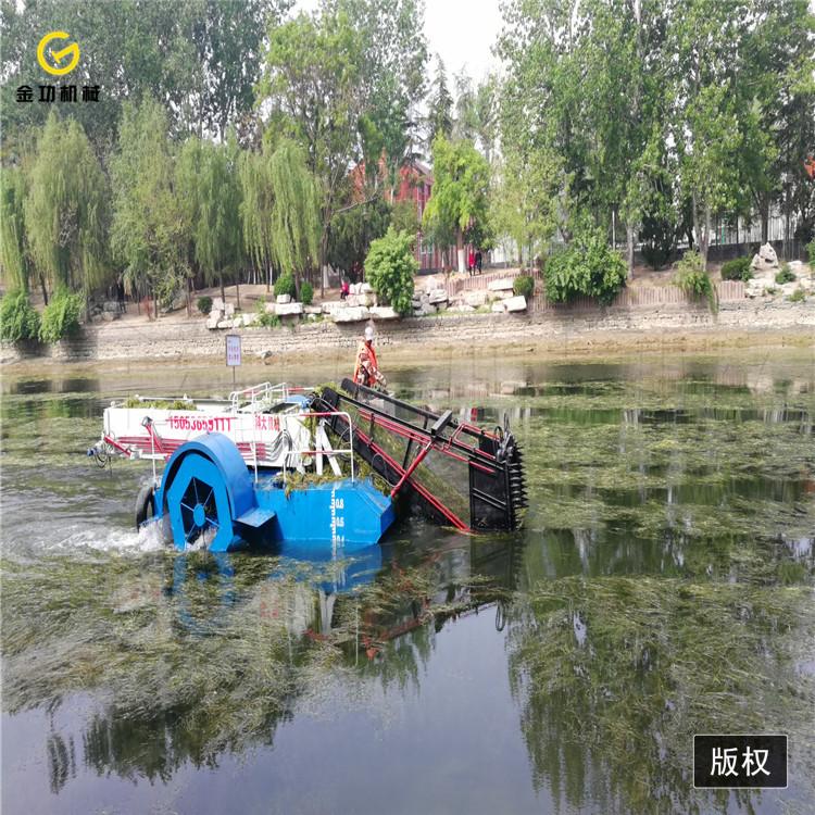 水草粉碎船   小型水草收割打捞船