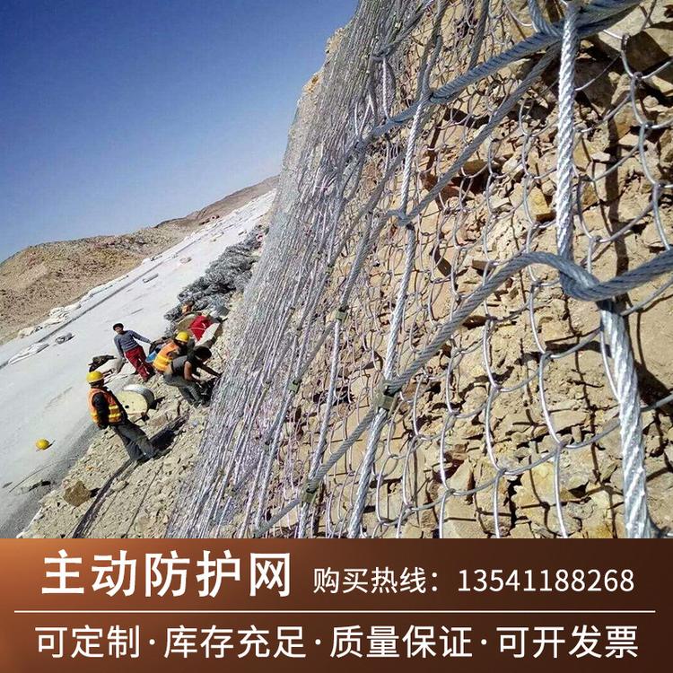 主动边坡防护网 柔性防护网 护坡网