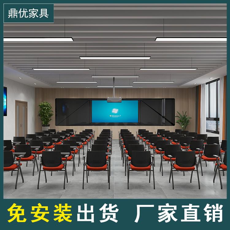 15年专注折叠培训椅 带写字板培训椅办公会议椅培训机构桌椅生产厂家
