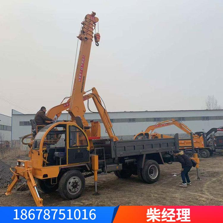 供应多功能液压吊挖一体机 白事专用挖吊运输车 可定制棺材下葬车