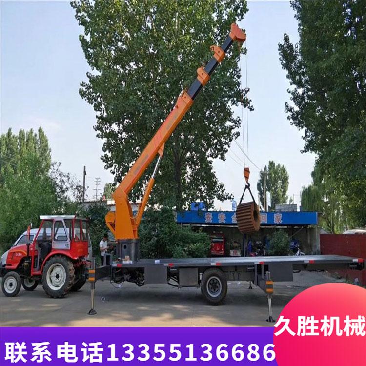 新式12吨拖拉机随车吊坚固耐用2020新款全自动拖拉机随车吊