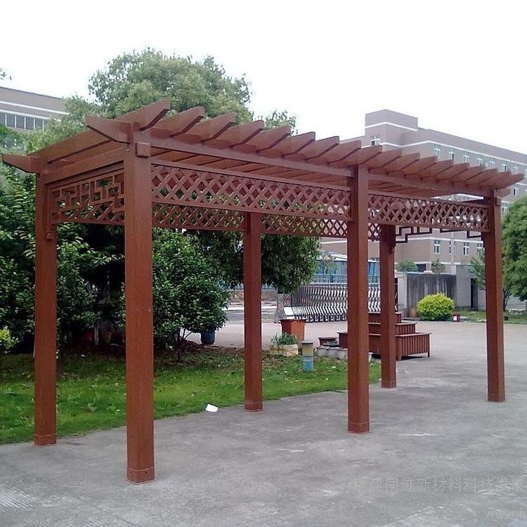 聊城中式廊架  铝合金廊架  庭院廊架加工 等你致电