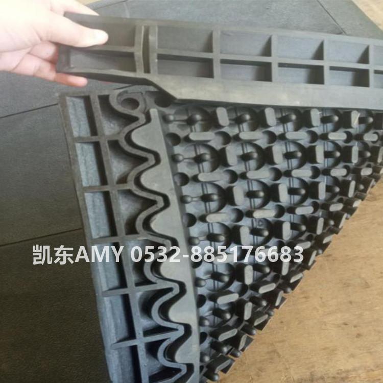 抗疲劳垫 青岛凯东 球形防滑凸起表面抗疲劳垫地垫 工人脚下铺设黑色橡胶脚垫600*900/900*1200*13mm/16mm