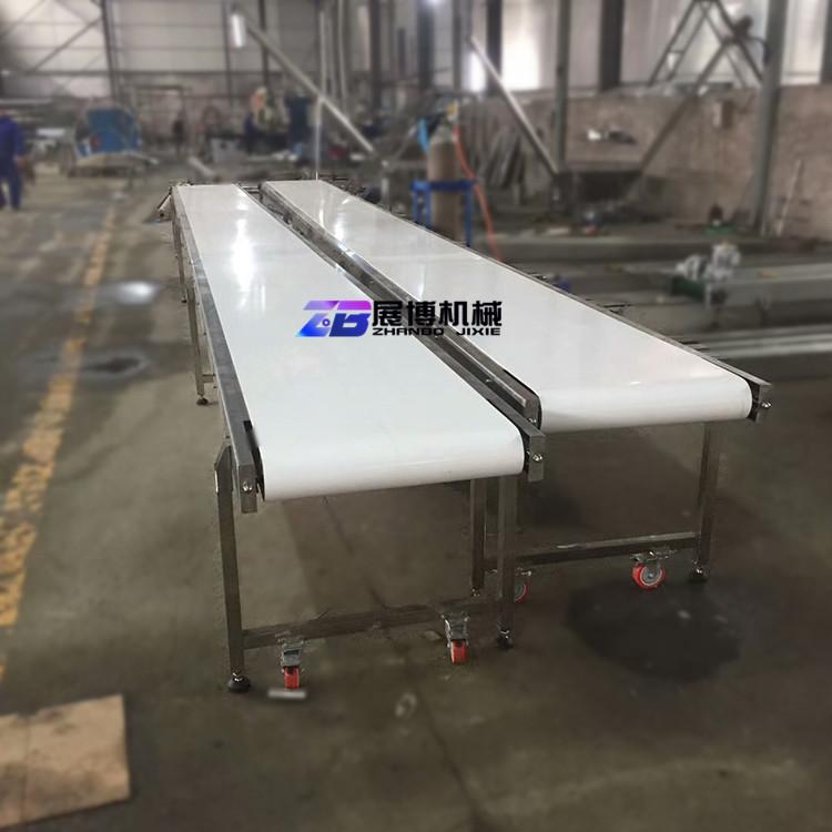 PVC直线传输机快递分拣线同步带防跑偏皮带输送机平台流水线