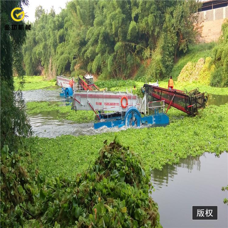 中型割草船  全自动水葫芦打捞船厂家