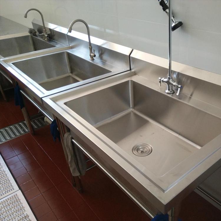 不锈钢水槽水池_环威厨具_商用不锈钢三星水池_食堂洗菜盆酒店厨房用洗碗池消毒池_全国定制批发