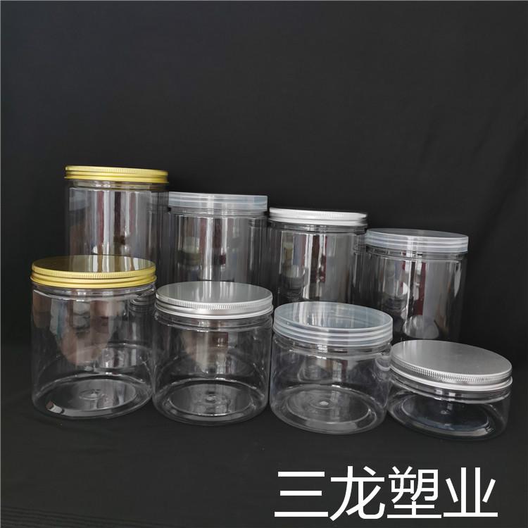 螺旋盖瓶  食品塑料广口瓶包装罐 pet拧口塑料罐