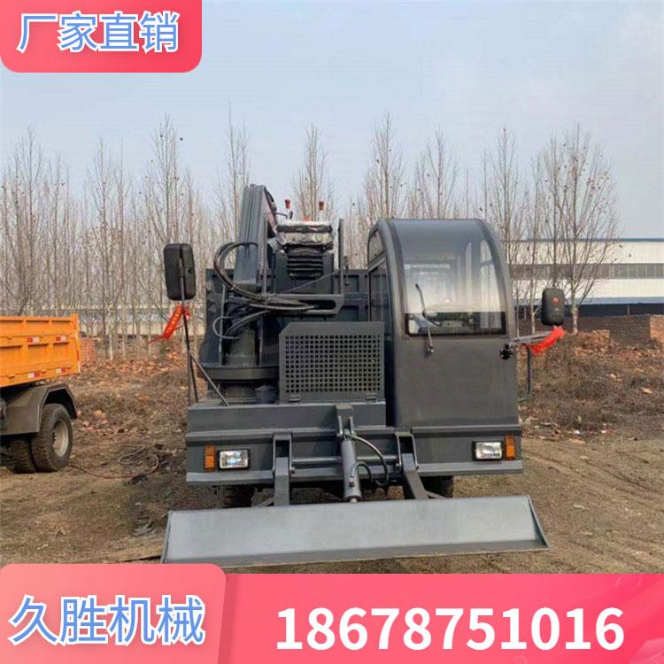 白事专用拉棺下葬车 四不像随车挖掘机 四轮式四驱自卸式随车挖 久胜机械