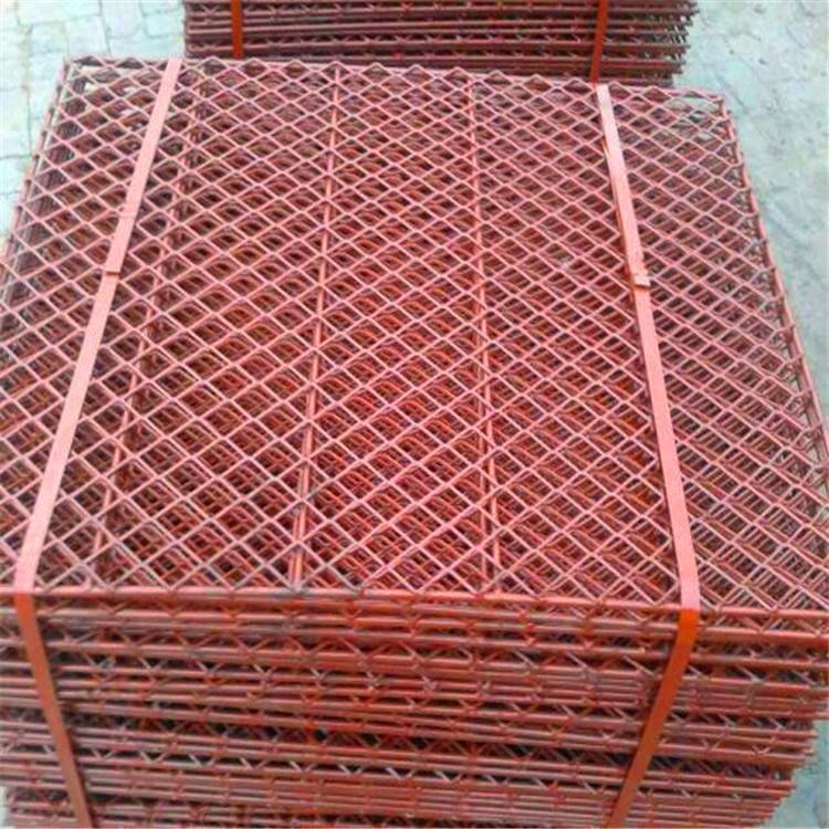 钢笆网 建筑脚踏网 脚手架菱形钢笆片 建筑护栏网 钢板网片