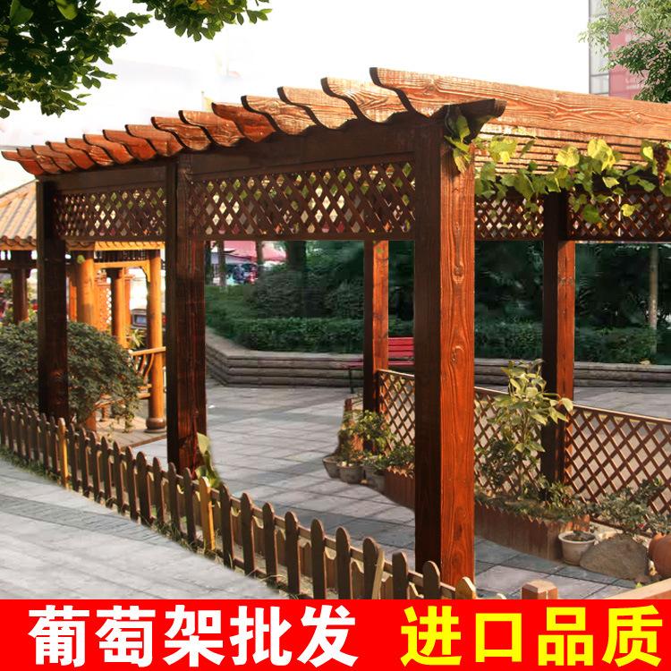 防腐木花架生产厂家 邵阳防腐木花架 款式多样 物美价廉