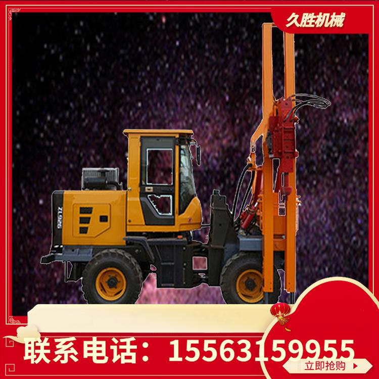 工程用波形打桩机 公路钻孔机 道路两旁护栏安装设备