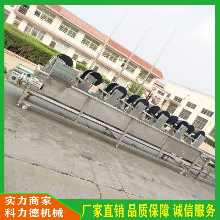 蔬菜深加工清洗沥水风干流水线 翻转式蔬菜沥水风干机 连续式强流风干机 多功能粮食清洗风干线