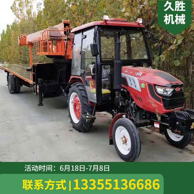 农用拖拉机平板吊车6吨8吨钢筋钢板移动板房拖拉机随车吊