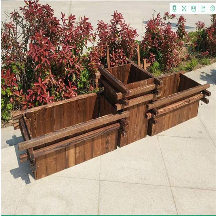 批发防腐木花箱 防腐木花箱 款式多样 外形美观